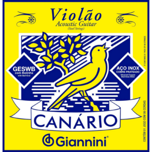 Encordoamento Para Violão em Aço .011 Série Canário Giannini GESWB
