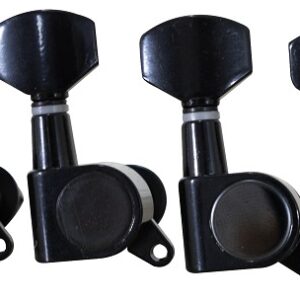 Tarraxa Para Violão / Guitarra Preta Kit com 6