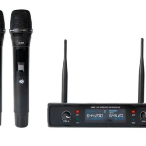 Microfone Sem Fio Duplo Uhf Kadosh-k-382m Cardióide