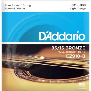 Encordoamento Violão Aço .011-.052 85/15 Bronze EZ910-B D'Addario