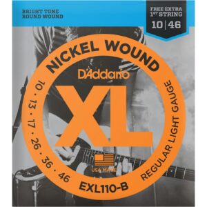 Encordoamento Para Guitarra .010-.046 XL Nickel EXL110-B D'Addario Extra