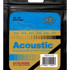 Encordoamento Para Violão Aço .010 SX