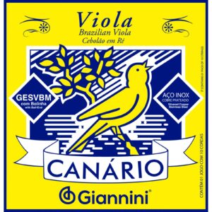 Encordoamento Para Viola GESVBM Aço Com Bolinha Gianinni