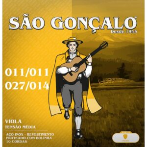 Encordoamento Para Viola Tensão Leve São Gonçalo