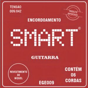 Encordoamento Para Guitarra Smart Ege009 0.09 Em Níquel