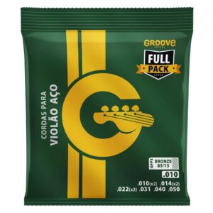 Encordoamento Para Violão Aço .010 Solez Groove GFP3