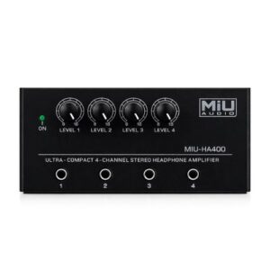 Amplificador de Fone 4 Canais Profissional Hi-Fi P10 Volume Individual