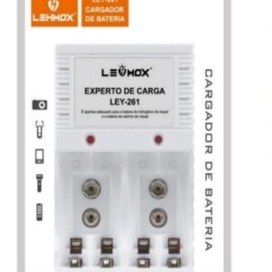 Carregador Duplo Para Pilha e Bateria Recarregavel LEY-261