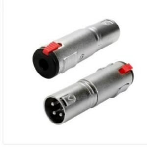 Adaptador Cannon Níquel Macho para Jack J10 Mono/Estéreo com Trava