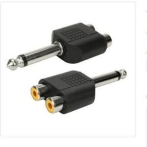 Adaptador P10 - para 2 Jack Rca Metal