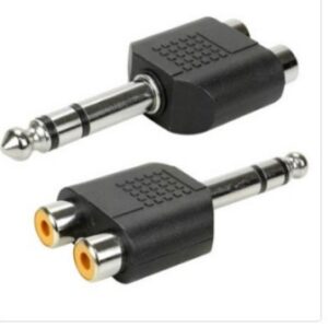 Adaptador P10 - para 2 Jack Rca Metal