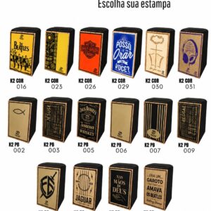 Cajon Jaguar K2 Acústico Inclinado Profissional
