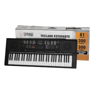 Teclado Musical Spring Tc-261 61 Teclas Preto