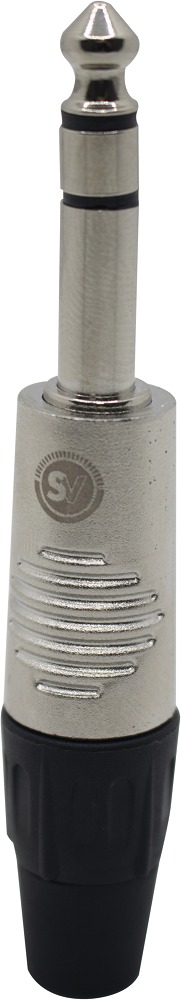 PLUGUE 6,3MM 1/4 TRS LINHA METÁLICA SOUNDVOICE P10-ST