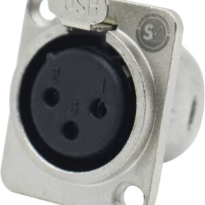 CONECTOR XLR PAINEL FÊMEA 3 POLOS SOUNDVOICE XP03-FM